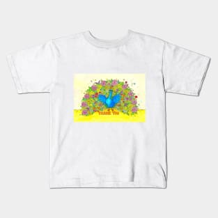 Peacock Thank You Kids T-Shirt